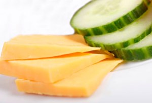 How to do a veggie snack. You can mix any raw veg with cheese or a dip. 