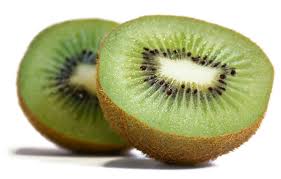 Kiwi fruit. So tangy and tasty. Good for pudding or with porridge. 
