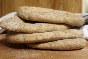 Wholemeal pitta bread. This is a carbohydrate. Only cook enough to cover the palm of your hand. 